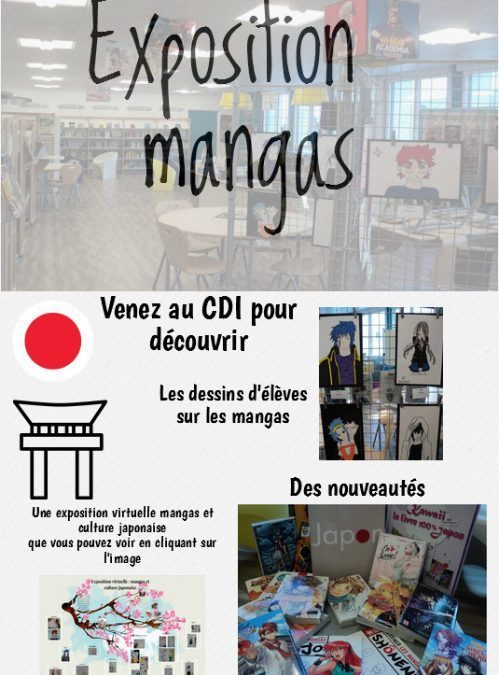 Exposition mangas au CDI