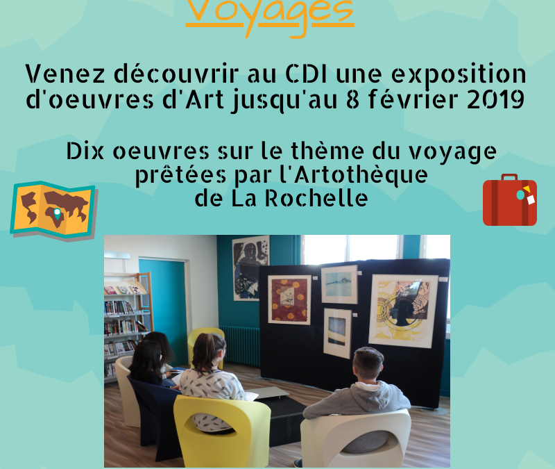 Exposition d’œuvres d’Art sur le thème du voyage