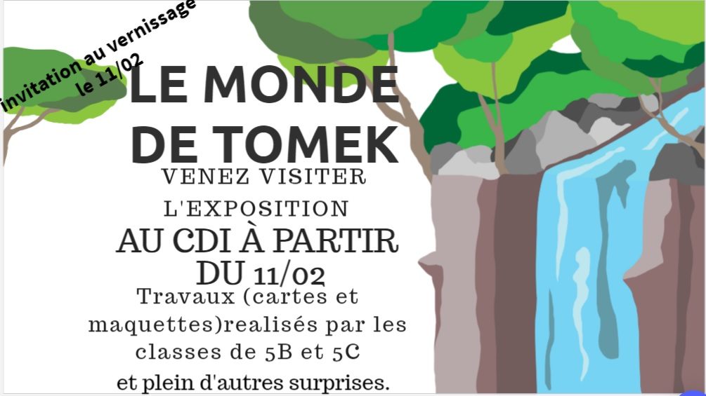 Exposition des cartes du monde des 5eB et C